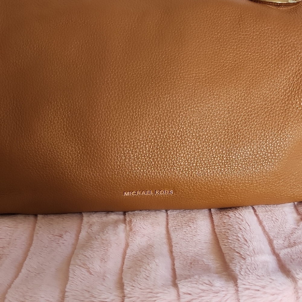 Michael Kors Brown Leather Shoulder Bag
